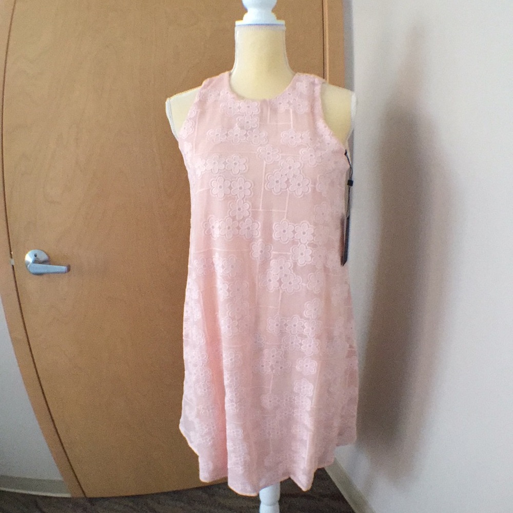 Pale pink flowy dress